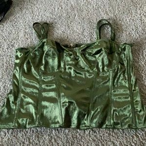 PLT Velvet Corset Top